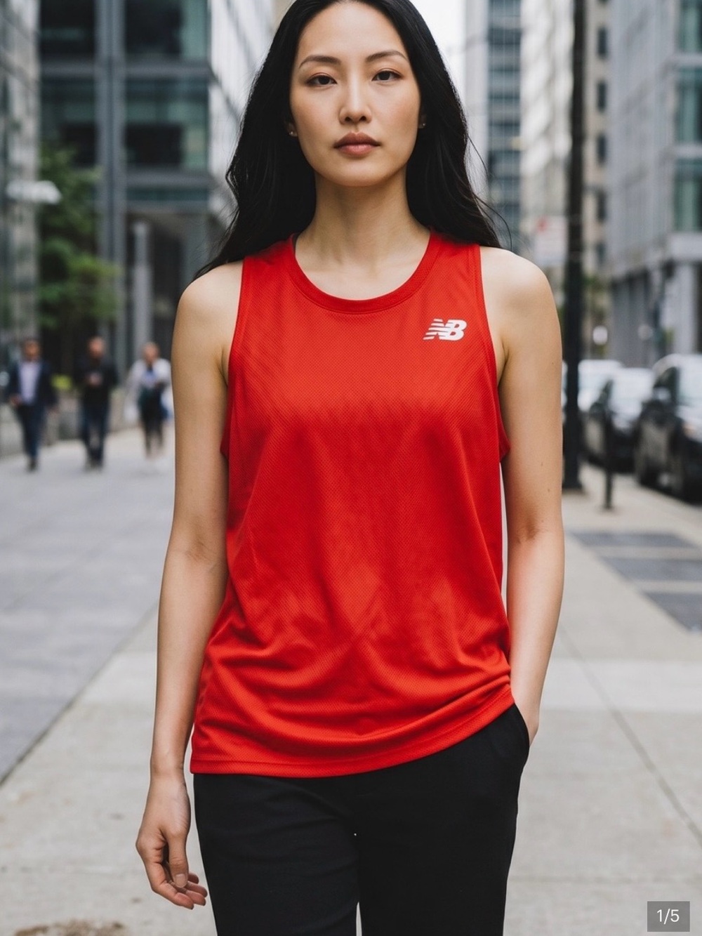 New Balance Red Performance Sleeveless Tank